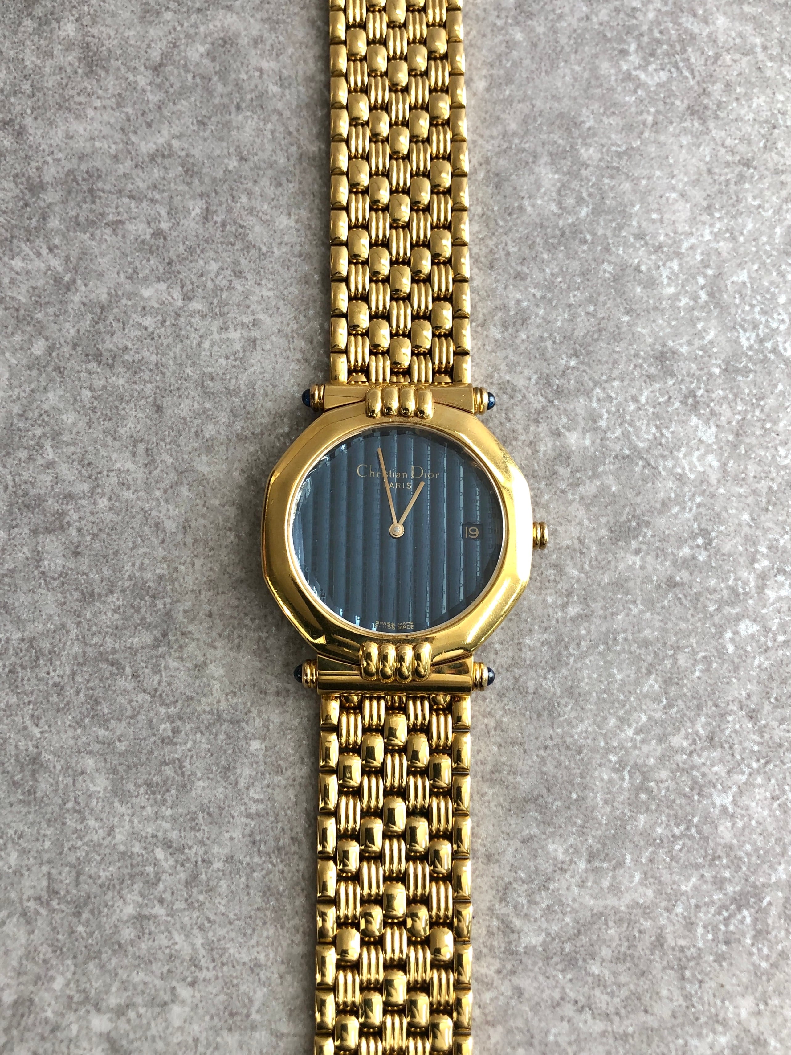 クリスチャンディオール 腕時計可動品 Christian Dior クリスチャン ディオール 腕時計 ゴールド ステンレス