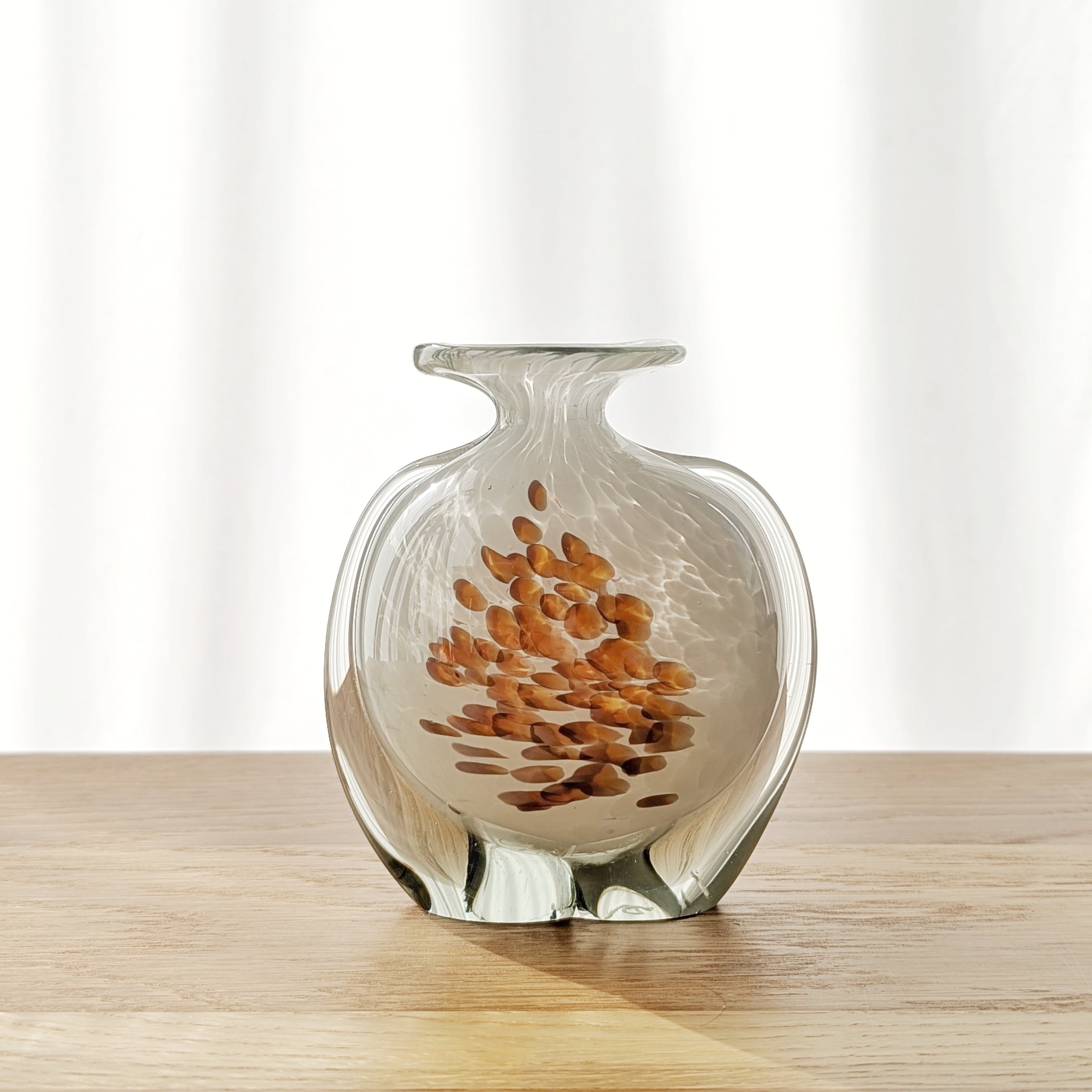 【modina サイン入】イタリア モディーナガラス 花瓶 ヴィンテージ Vintage Mdina Glass Vase | sonota ヴィンテージ家具・デザイン
