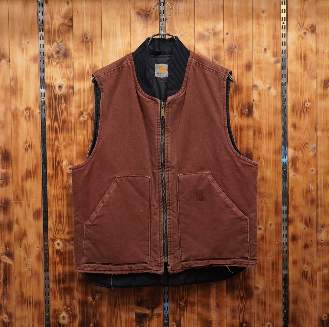 carhartt ダックベスト ブラウン L位 茶色 カーハート