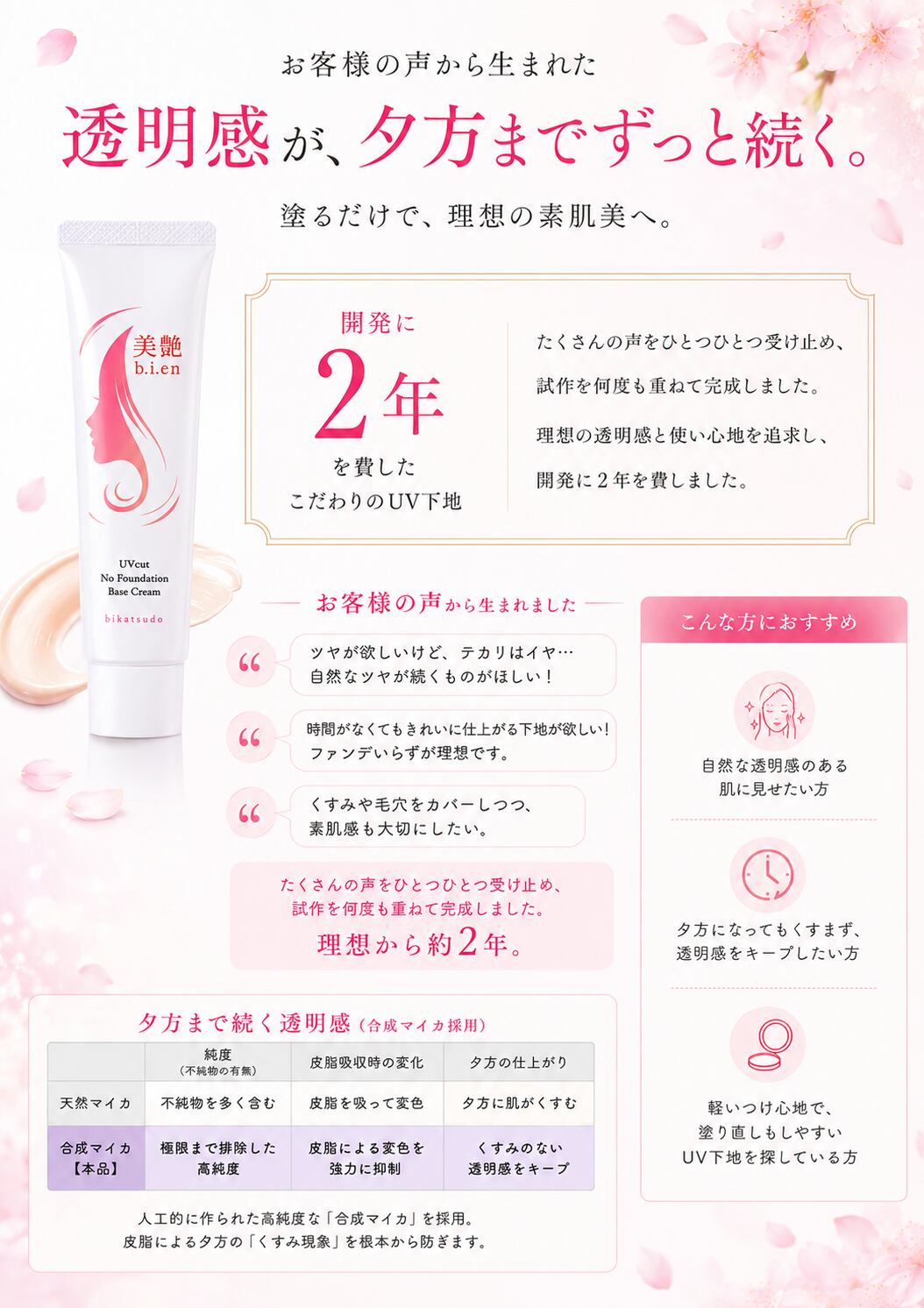 【美艶-bien-】ファンデが要らない！UV下地