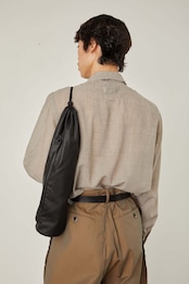 i’m here - TUBE Leather Bag :Black|チューブ型/カウレザー