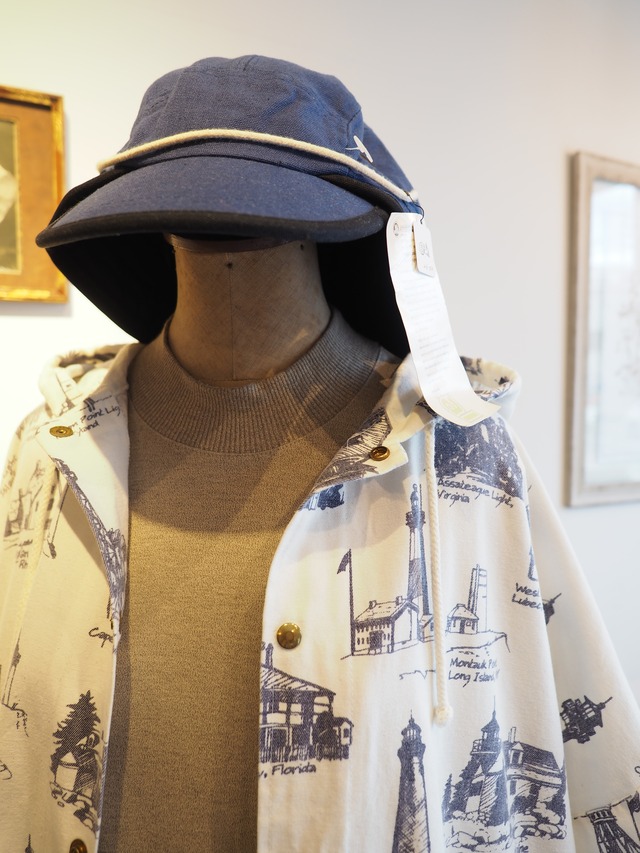 1990’s USA MICHIGAN RAG Co. Lighthouse Print Hooded Jacket／XL？