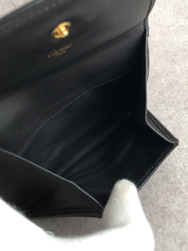 Cartier カルティエ コインケース ブラック パンテール レザー vintage ヴィンテージ オールド wuzxwr