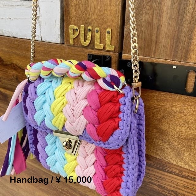 Topanga Bag　コットンヤーンカラフルハンドバッグ　C