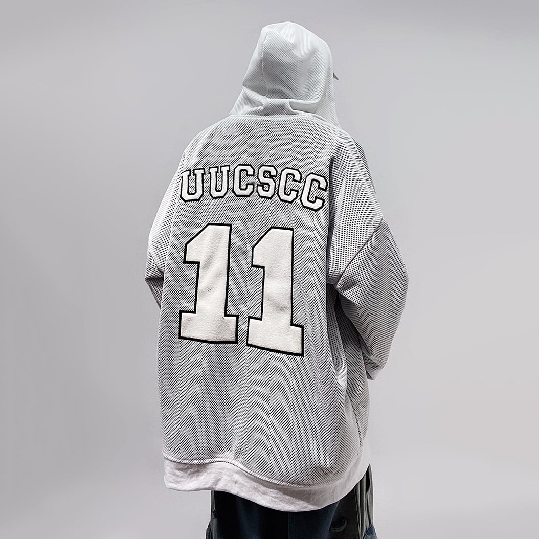 UUCSCCアメリカ風メッシュジップアップパーカー | mblueshop UUCSCCアメリカ風メッシュジップアップパーカー | mblueshop