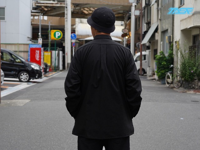 50%OFF!!　TASF  /   ポケットいっぱいシャツ  /  Black