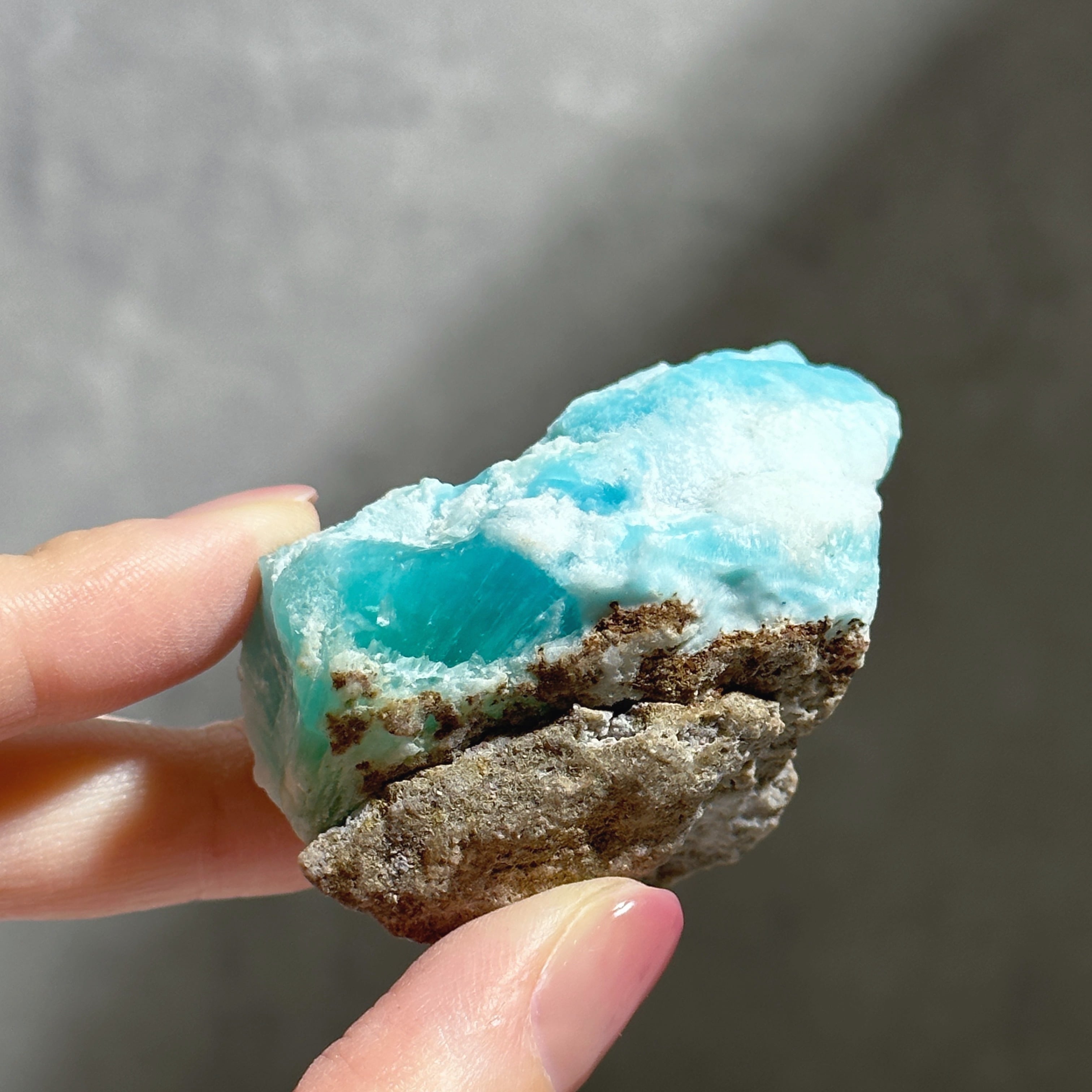 パワーストーン　天然石　アラゴナイト　青色あられ石　232g　No.347 パワーストーン天然石アラゴナイト青色あられ石232gNo.347