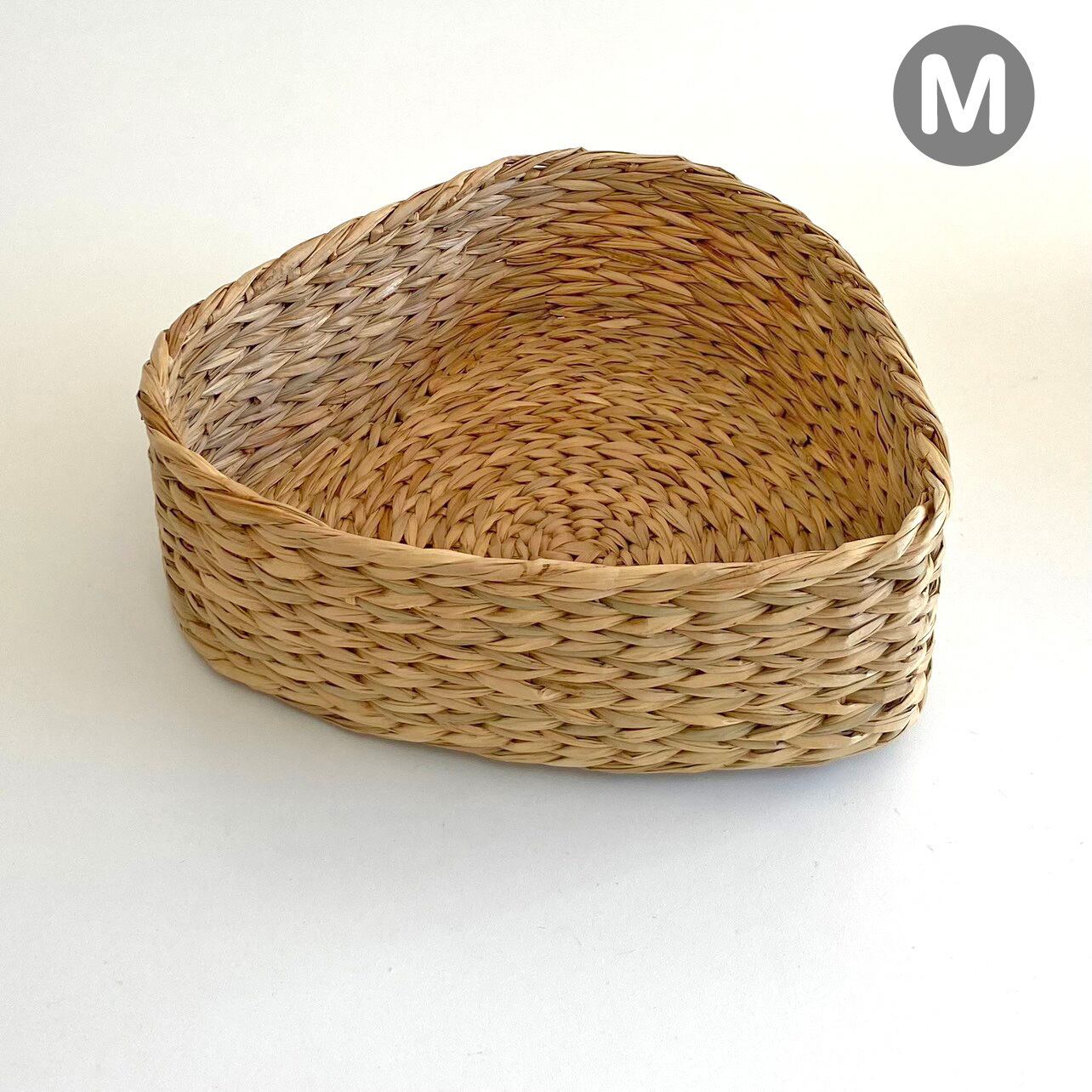 シーグラス ハート型 バスケット Mサイズ(SGA-267M)