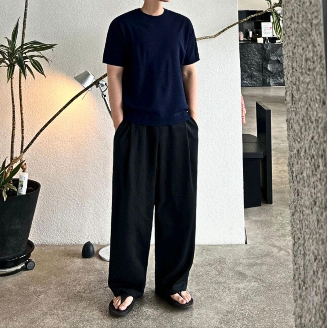 きれいめドレープワイドパンツ　MT0080424