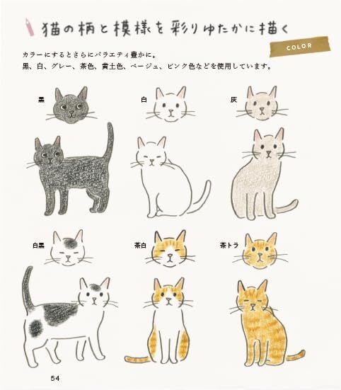ねこのひるね展2025」【新品】ねこの描き方れんしゅう帖 | ひるねこBOOKS