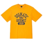 【 DG166 】独 COLLEGE T-SHIRT (FADE WASH BODY) yellow