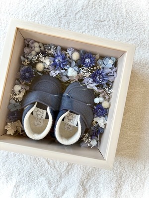 ブルー｜ママの手で仕上げるベビーシューズボックス