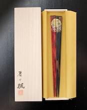 よりそい箸 月に桔梗|永遠の愛と変わらぬ想いを込めた高級箸