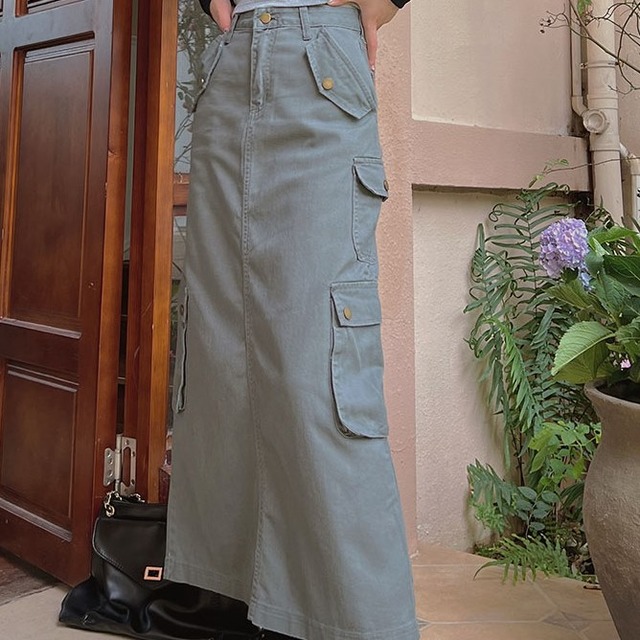 Retro-Style Long Skirt（レトロ風ロングスカート）p075