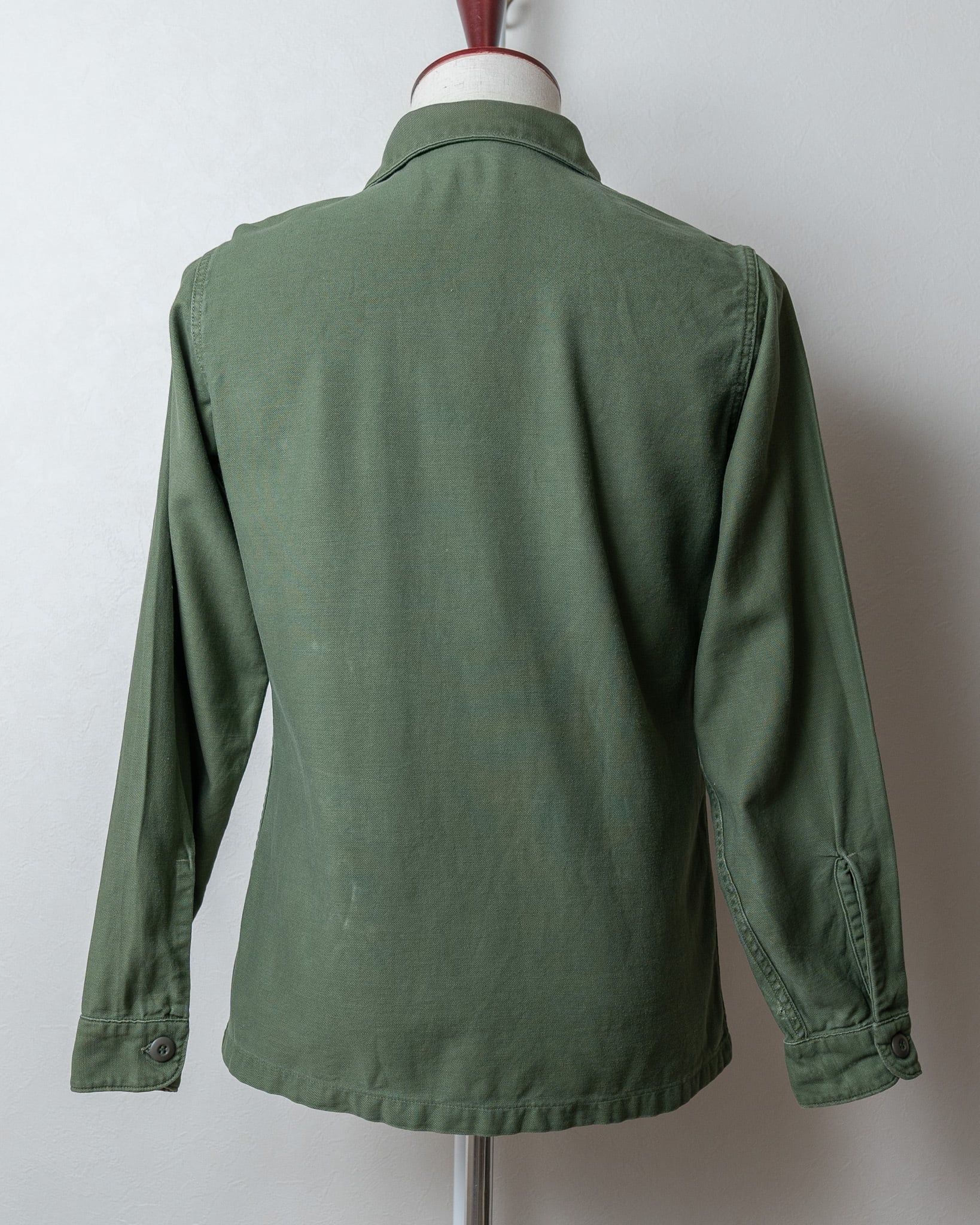 14 1/2】U.S.Army 60's OG-107 Utility Shirt Cotton100％ 