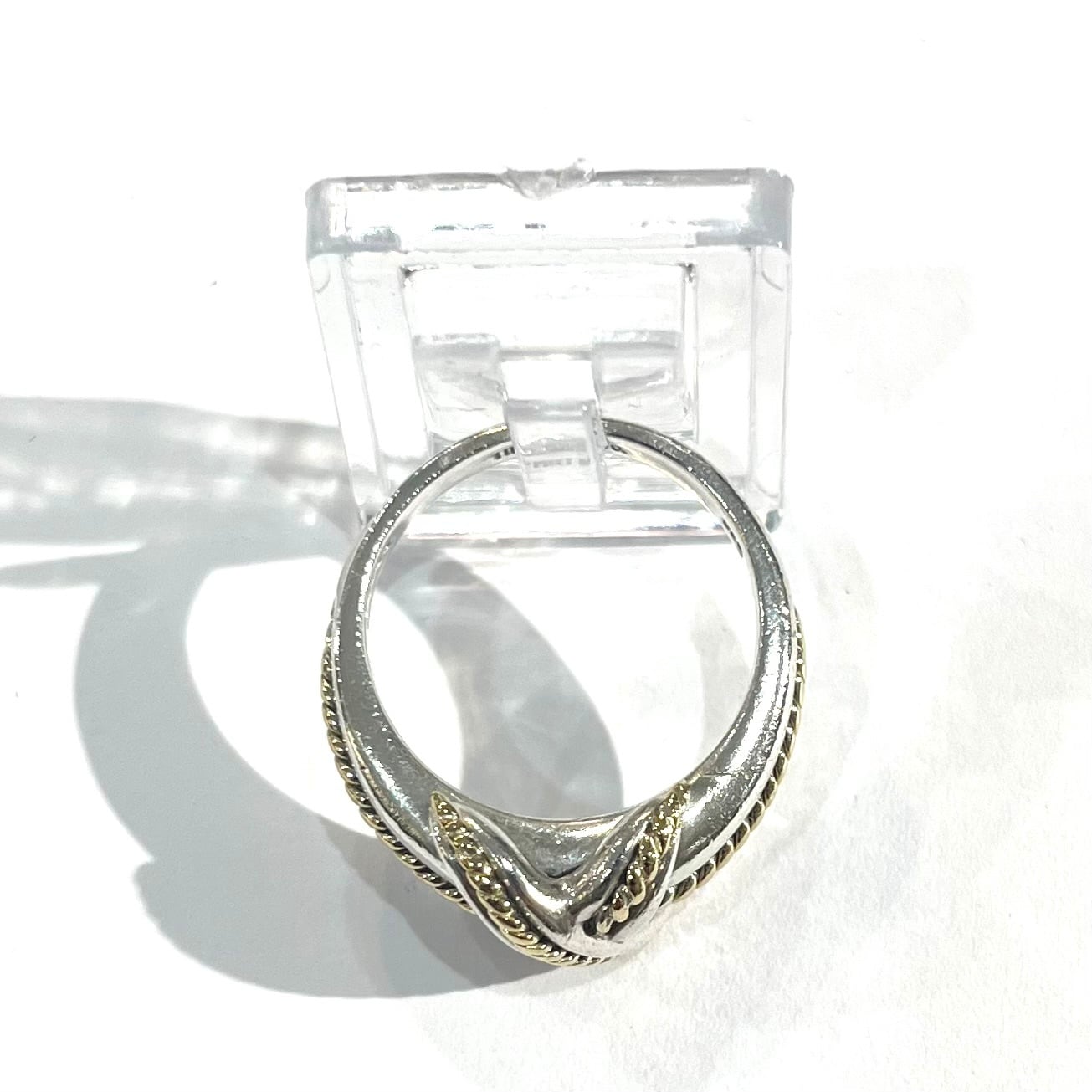 TIFFANY&CO.】【16号】2951 silver925× 18k コンビ シグネチャーリング