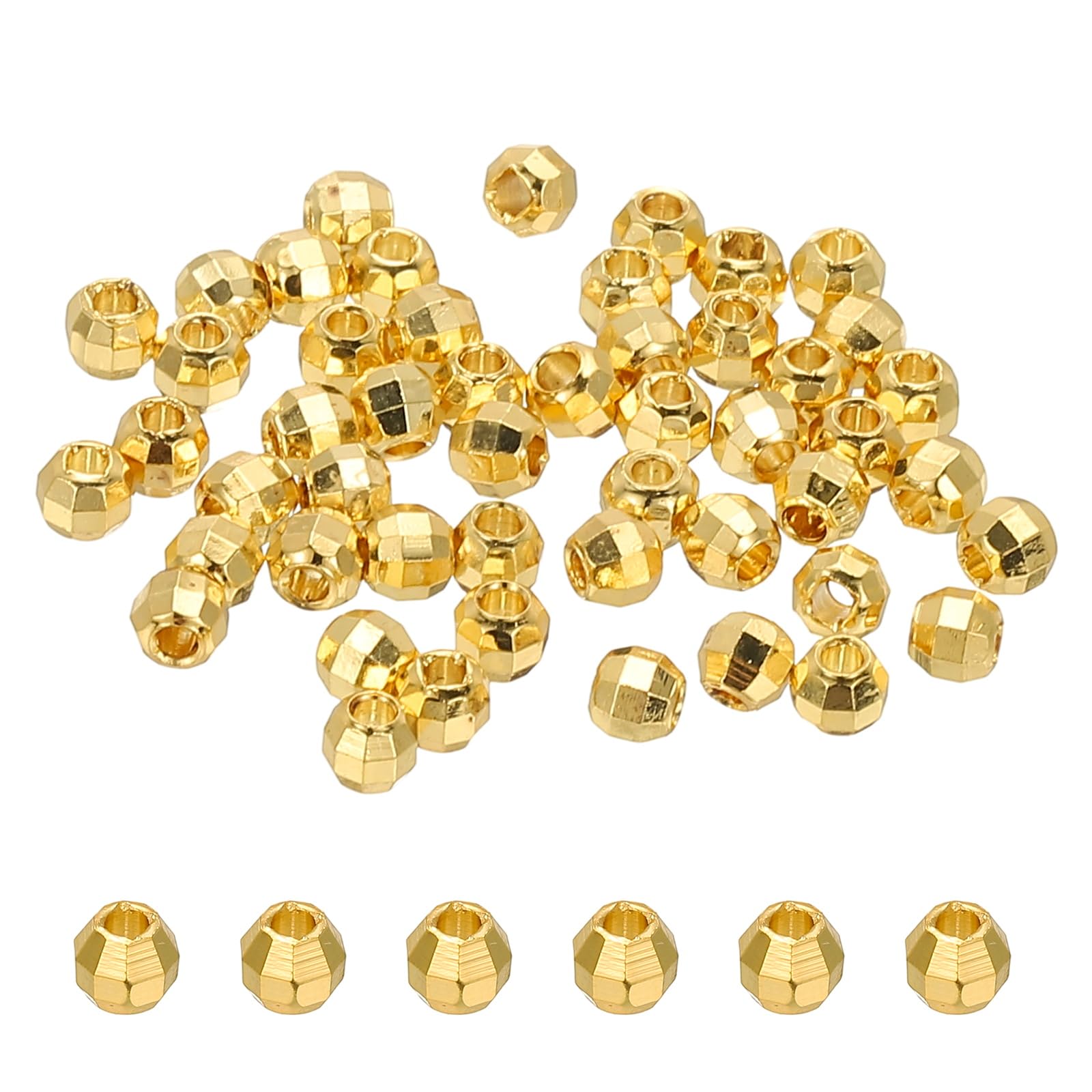 1069-☆ ノットリング スペーサー ビーズ ロンデル 14k 20個セット