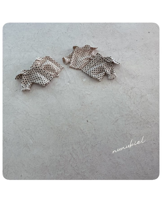 【 即納 】2025 秋新作 nunubiel ヌヌビエル ドット ブラウス baby&kids