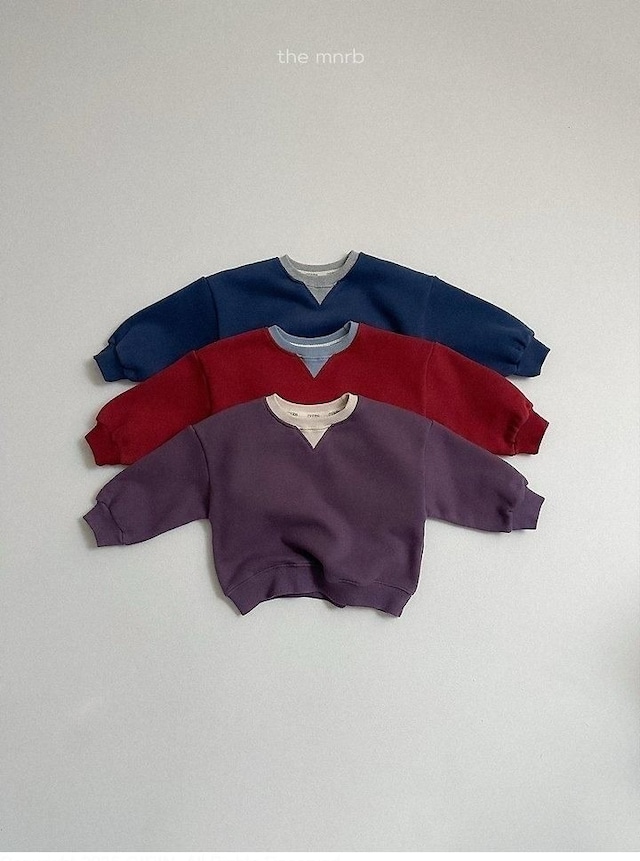 ミニローブ / minirobe / ツートントレーナー / 韓国子供服 / キッズ / 26winter〖取寄〗*S~XL*