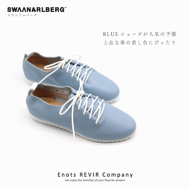 SWAANARLBERG スワンアルバーグ シューズ レディース　レザーシューズ LACE UP SHOES SW-L01-L01-BL BLUE ブルー