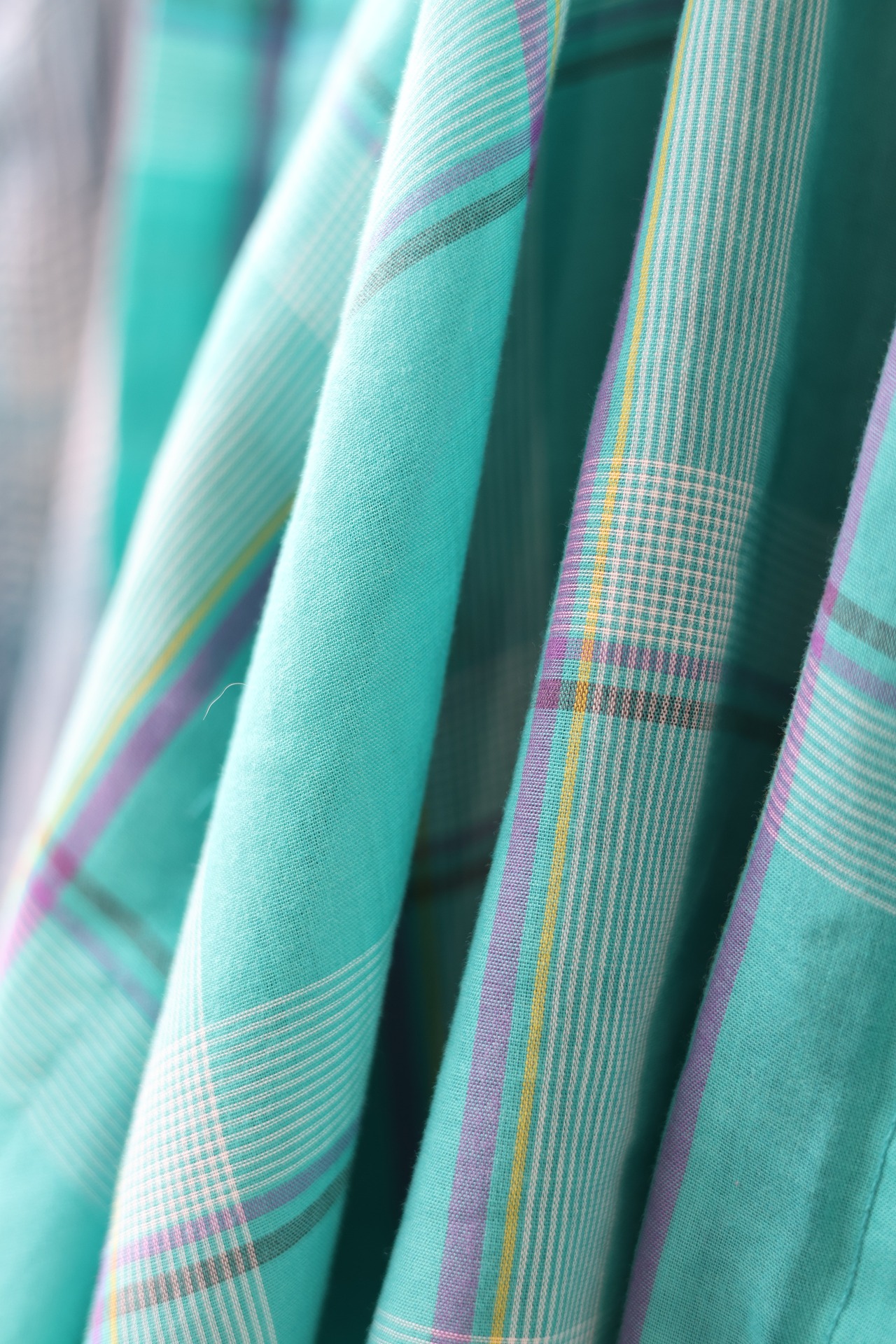 M 80s Arrow 綿ポリ 長袖チェックシャツ 台湾製 ティールグリーン アロー