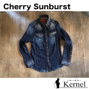 cherry sunburst / チェリーサンバースト / インディゴガーゼデニムシャツ