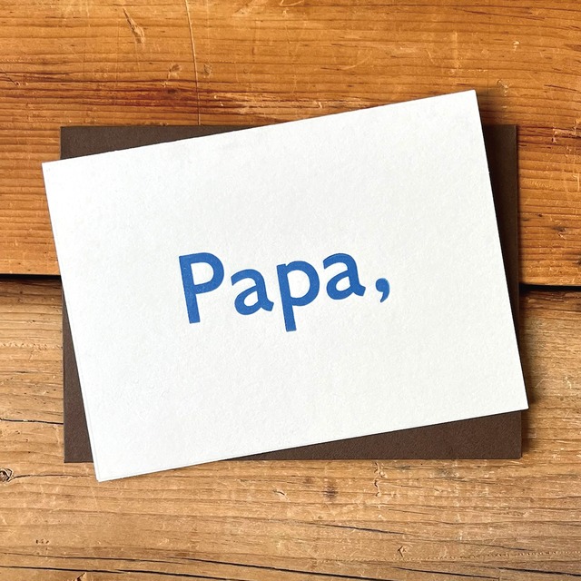 カード Papa,