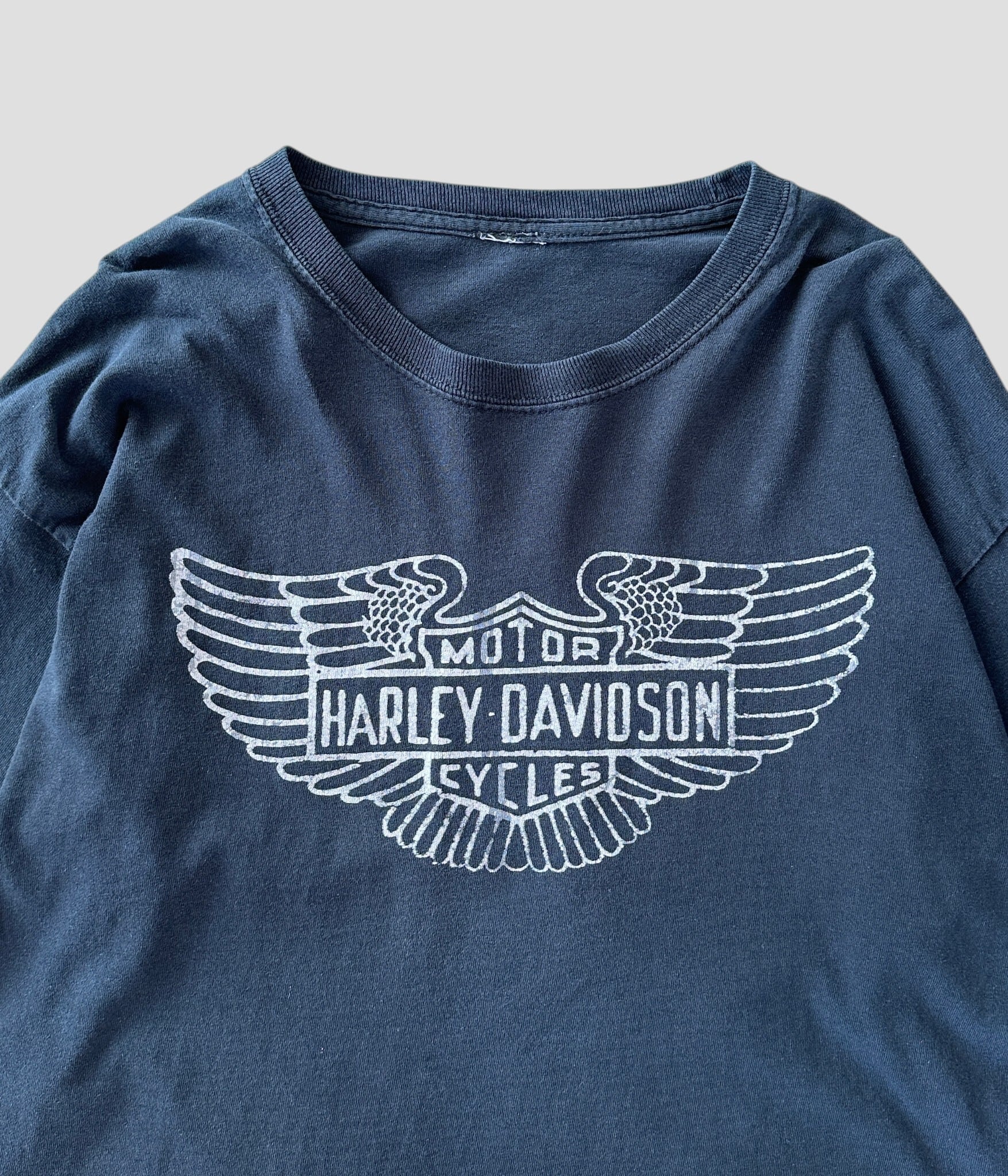 Harley Davidson- Vintage 90-00s Long Sleeve Print T-shirt