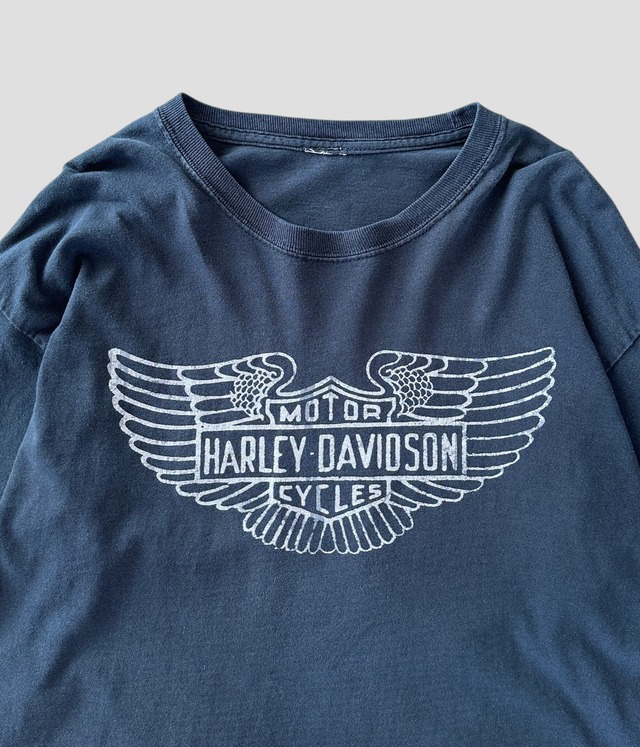 -Harley Davidson- Vintage 90-00s Long Sleeve Print T-shirt
