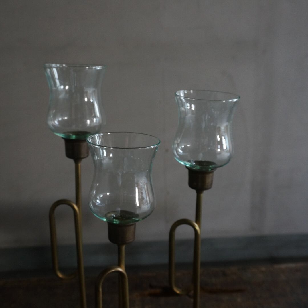 古いフランスのキャンドルスタンドセット