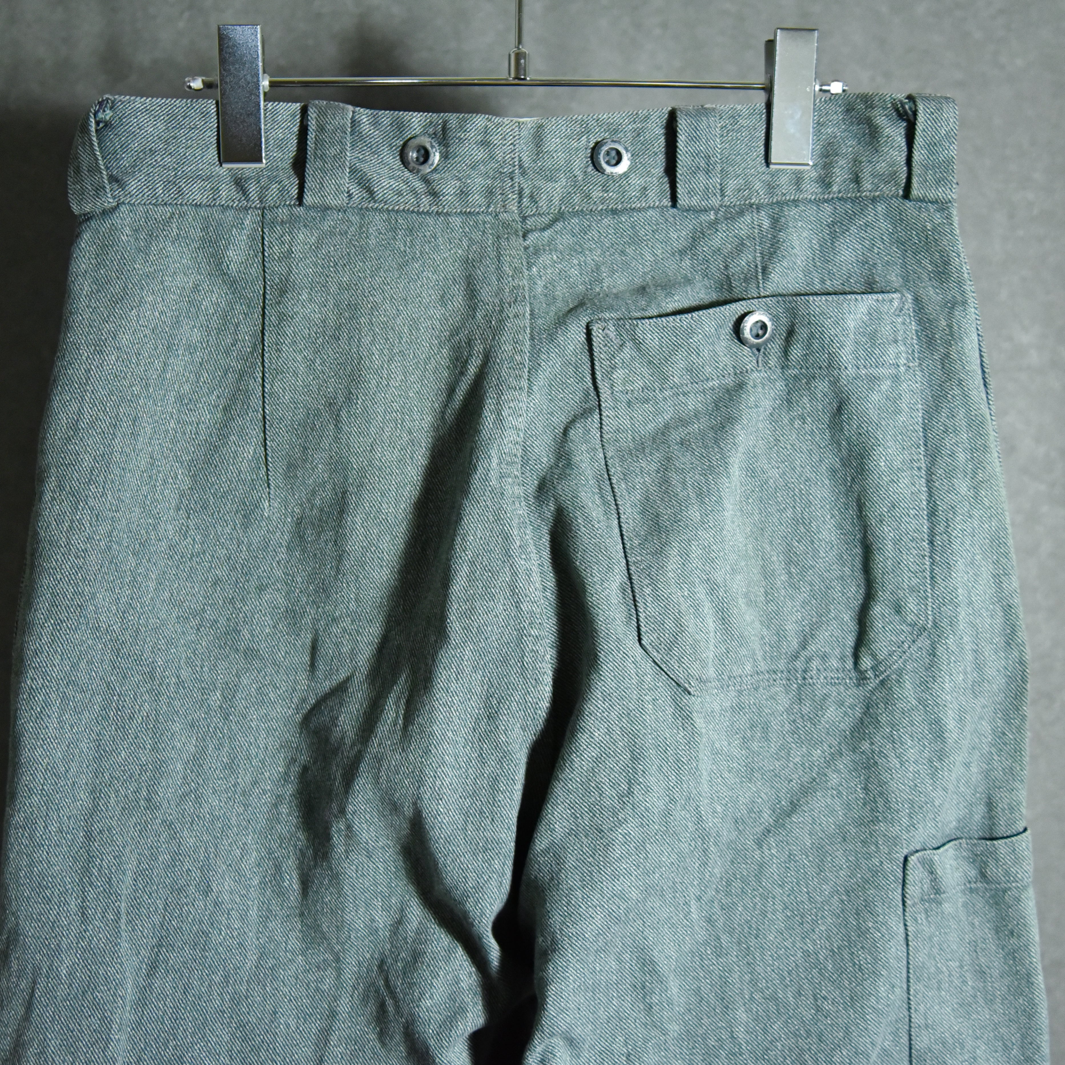 50s Swiss Army Denim Work Pants スイス軍 デニム ワーク 50s Swiss Army Denim Work Pants スイス軍 デニム ワーク