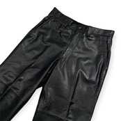 G-stage ジーステージ 牛革 本革 レザーパンツ サイズ M /ブラック系 5ポケット ストレート メンズ バイカー