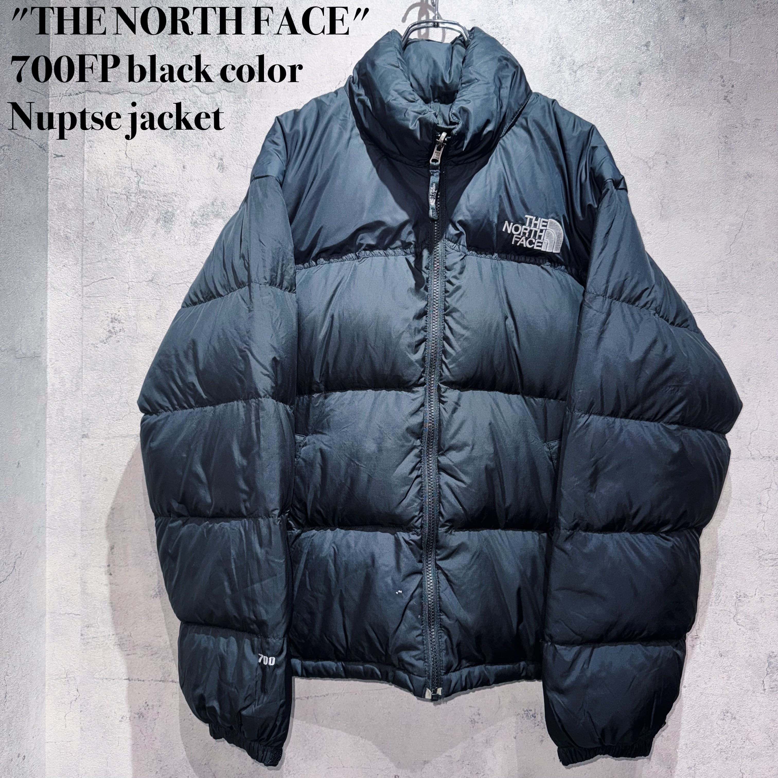 "THE NORTH FACE"700FP black color Nuptse jacket