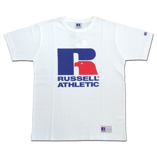 RUSSELL ATHLETIC Bookstore Jersey Print Crew Neck TEE ホワイト ラッセルアスレティック Tシャツ  ロゴ プリント カットソー 半袖 RC-1001PT | FLOSSY Online Shop
