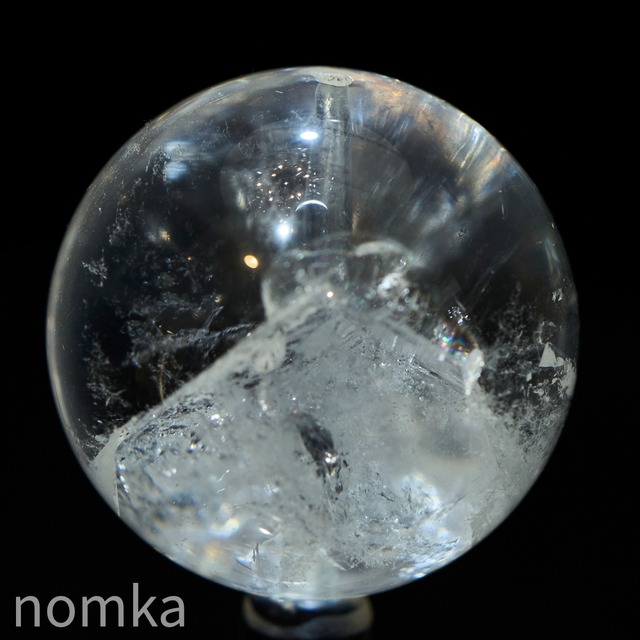 クォーツインクォーツ type-A【25.0mm/アイリス有/ブラジル産 】ビーズ／一粒売り