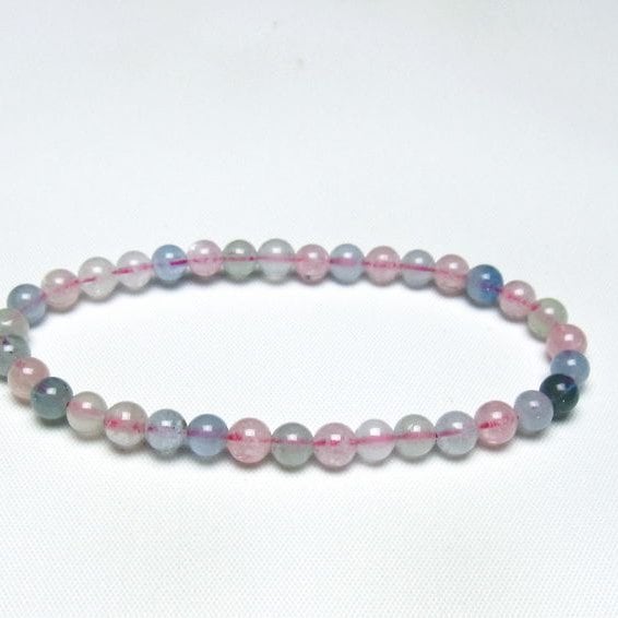 ミックスカラーベリル ブレスレット 5mm 一点物 メール便可 [M便 1/10] 111-48810