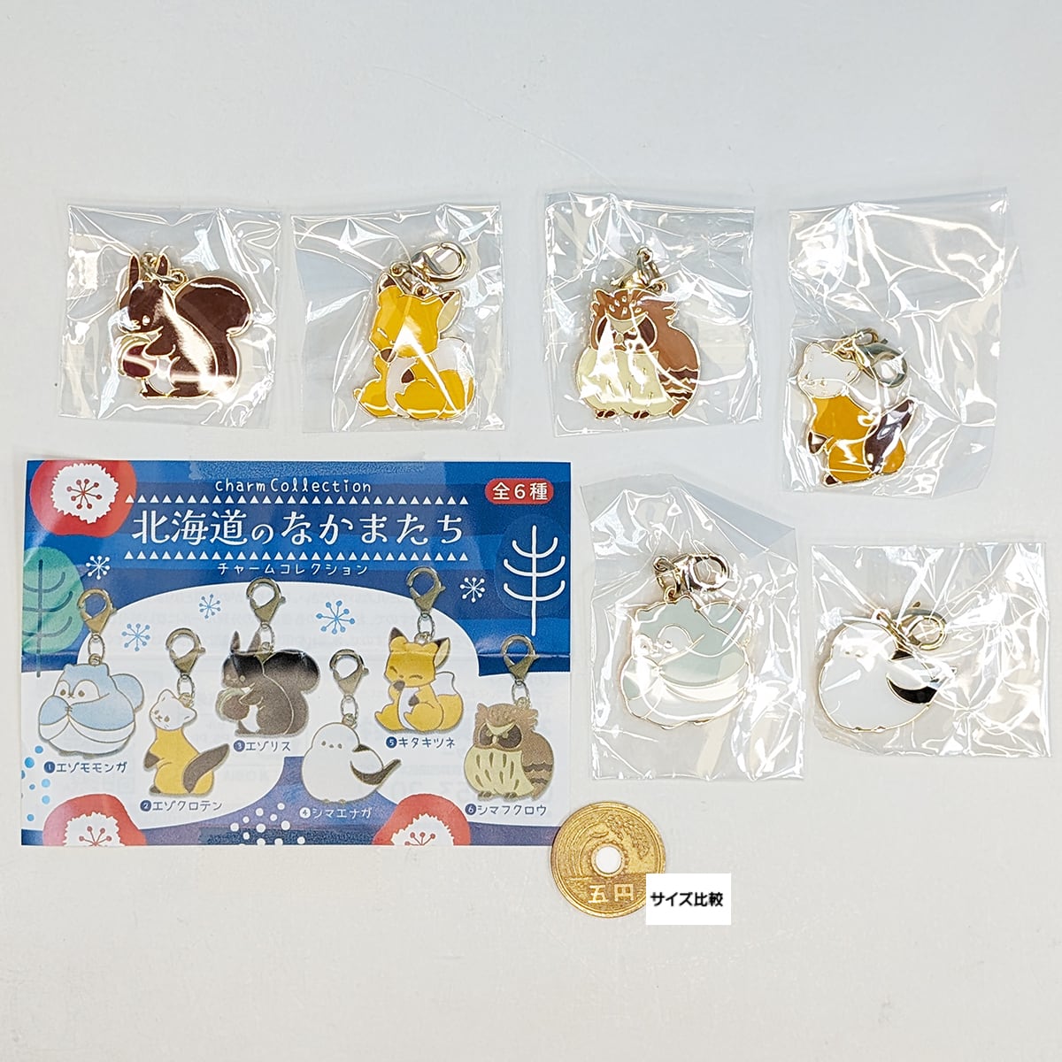 北海道のなかまたち チャームコレクション 石川玩具 【全6種