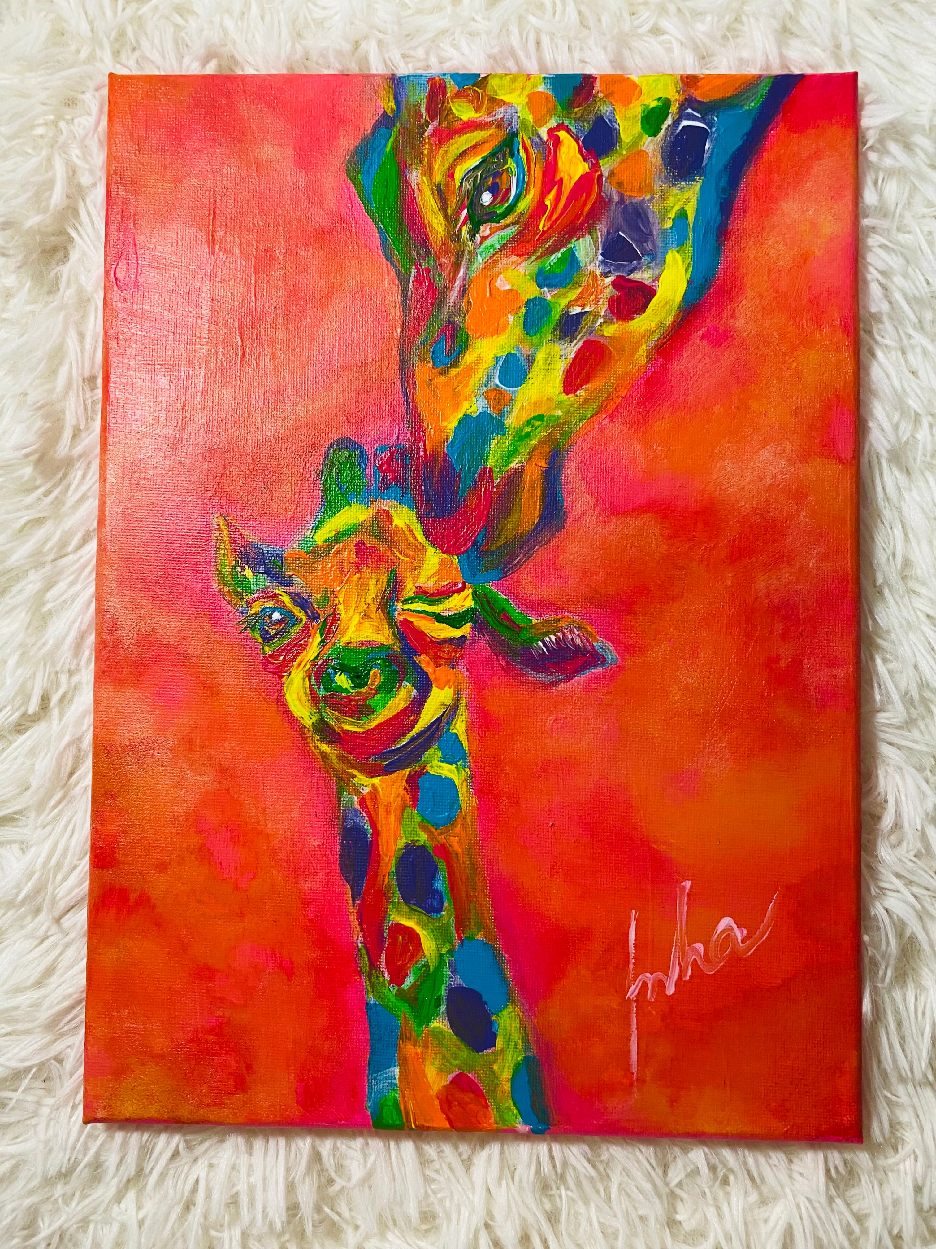 油絵 絵画 【冬の森の満月】 | Pay ID