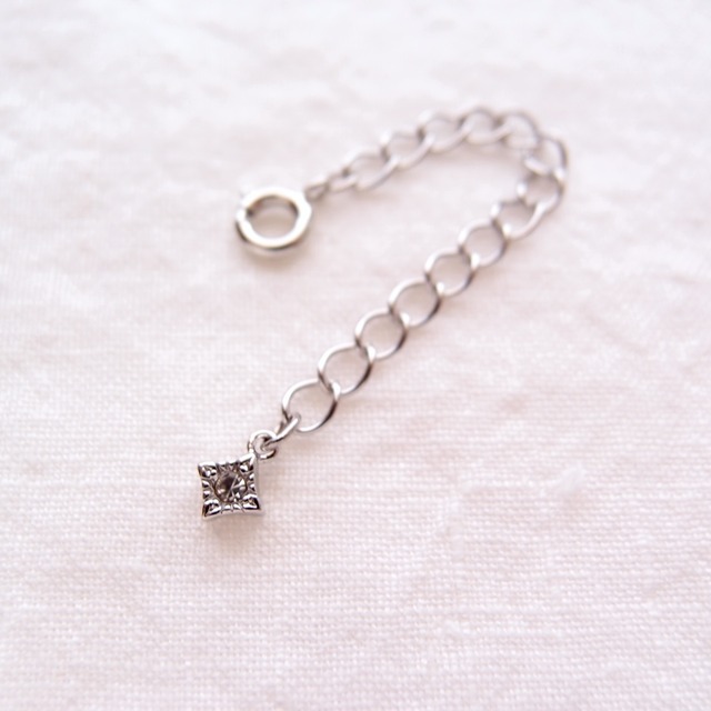 延長アジャスター／ダイヤ（3cm）【SILVER colour】