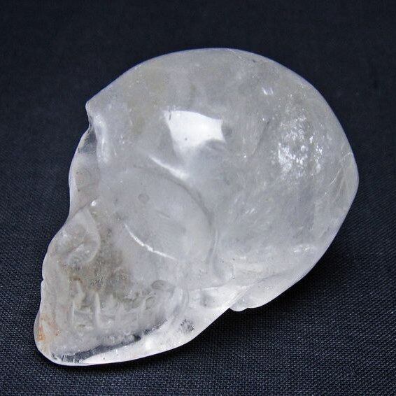水晶 置物 ドクロ スカル 一点物 145-1870