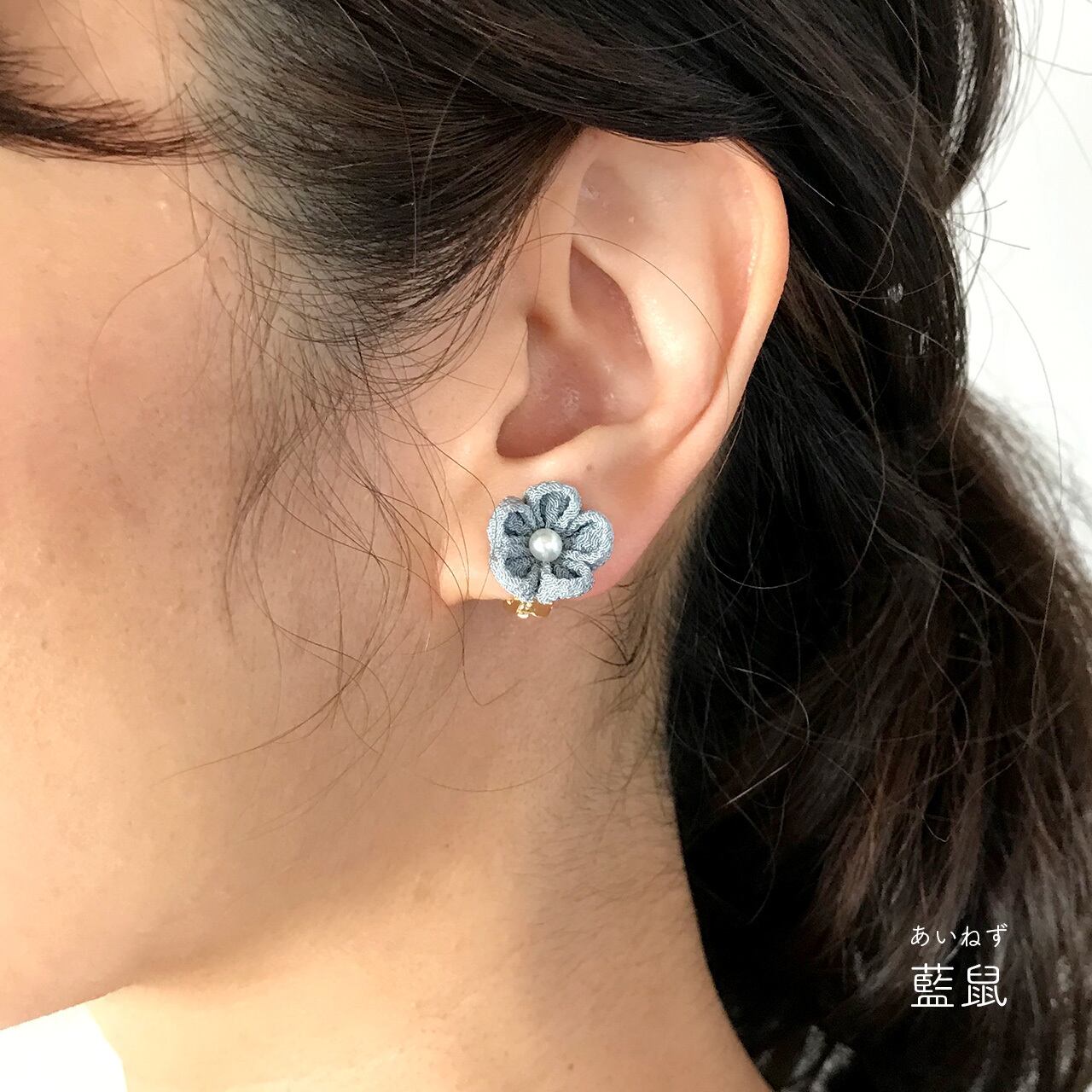serika -千里花-【イヤリング】 | つまみかんざし彩野
