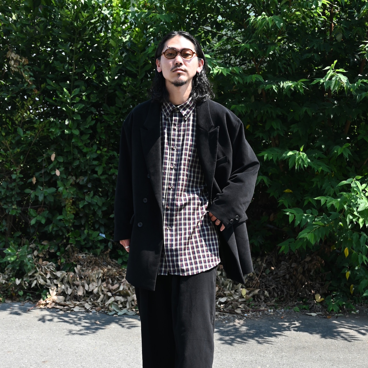 SHIRT10(90年代ペンドルトンウールレーンボタンダウンロングスリーブマドラスチェックシャツ)