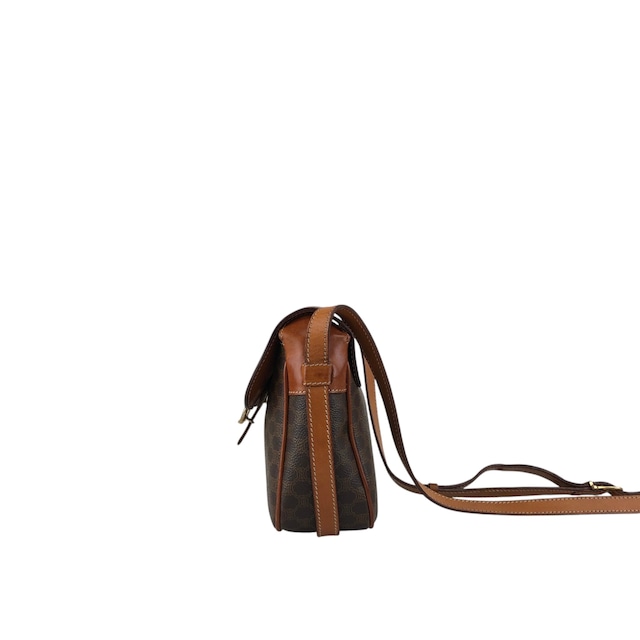 CELINE セリーヌ ショルダーバッグ ブラウン ホースビット PVC vintage ヴィンテージ オールド 7izj8d