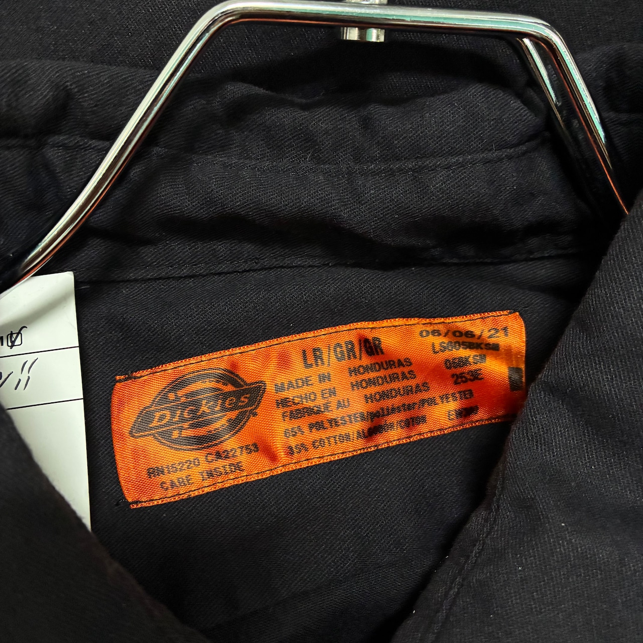 Dickies 企業ワークシャツ エンジン バックプリント 刺繍ロゴ ディッキーズ