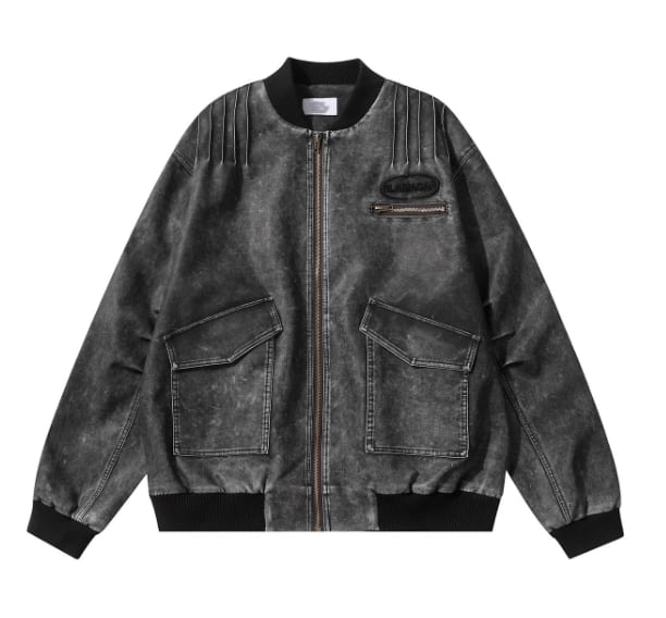 Work fake leather jacket 0003