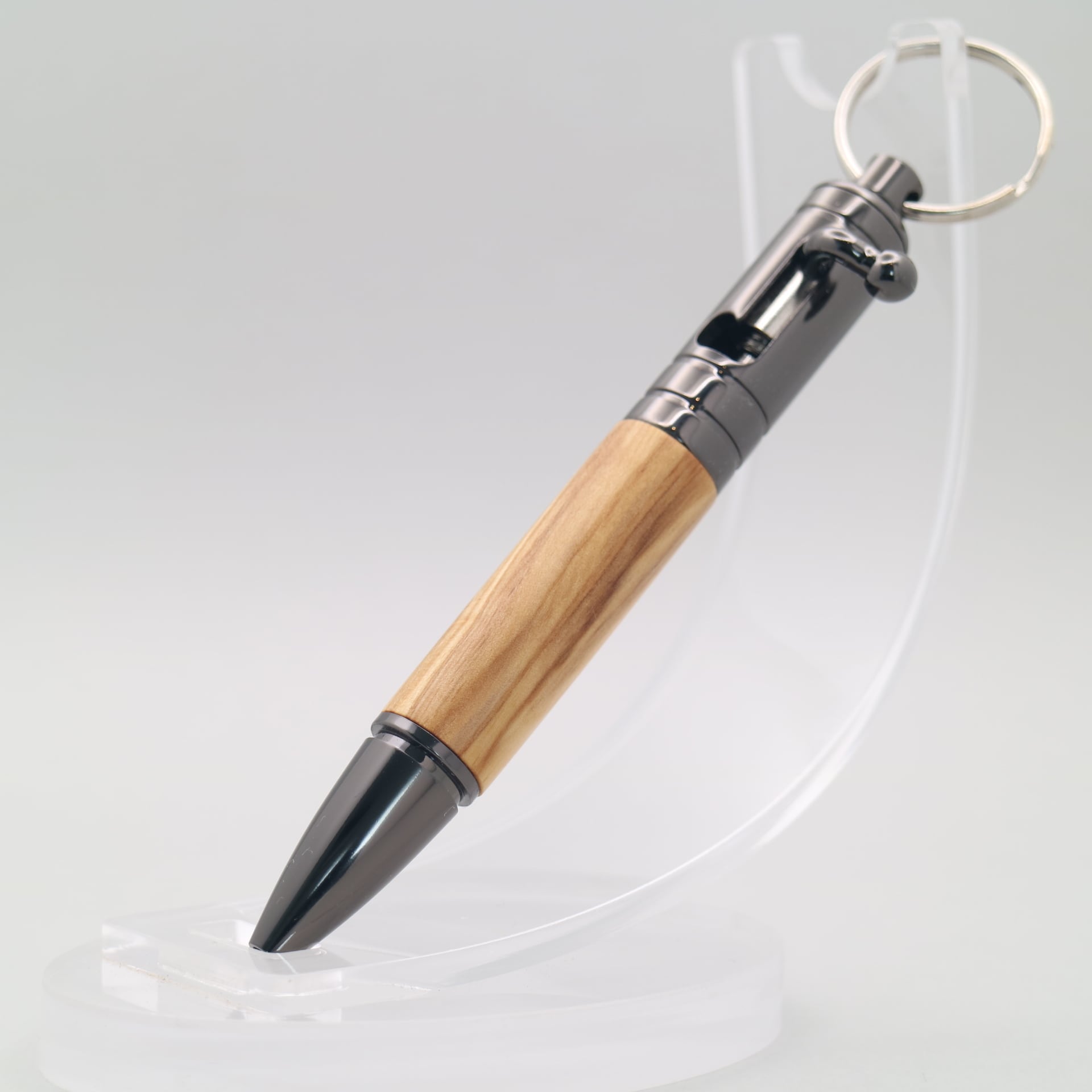 オリーブ ボルトアクション 木軸ミニボールペン 250835