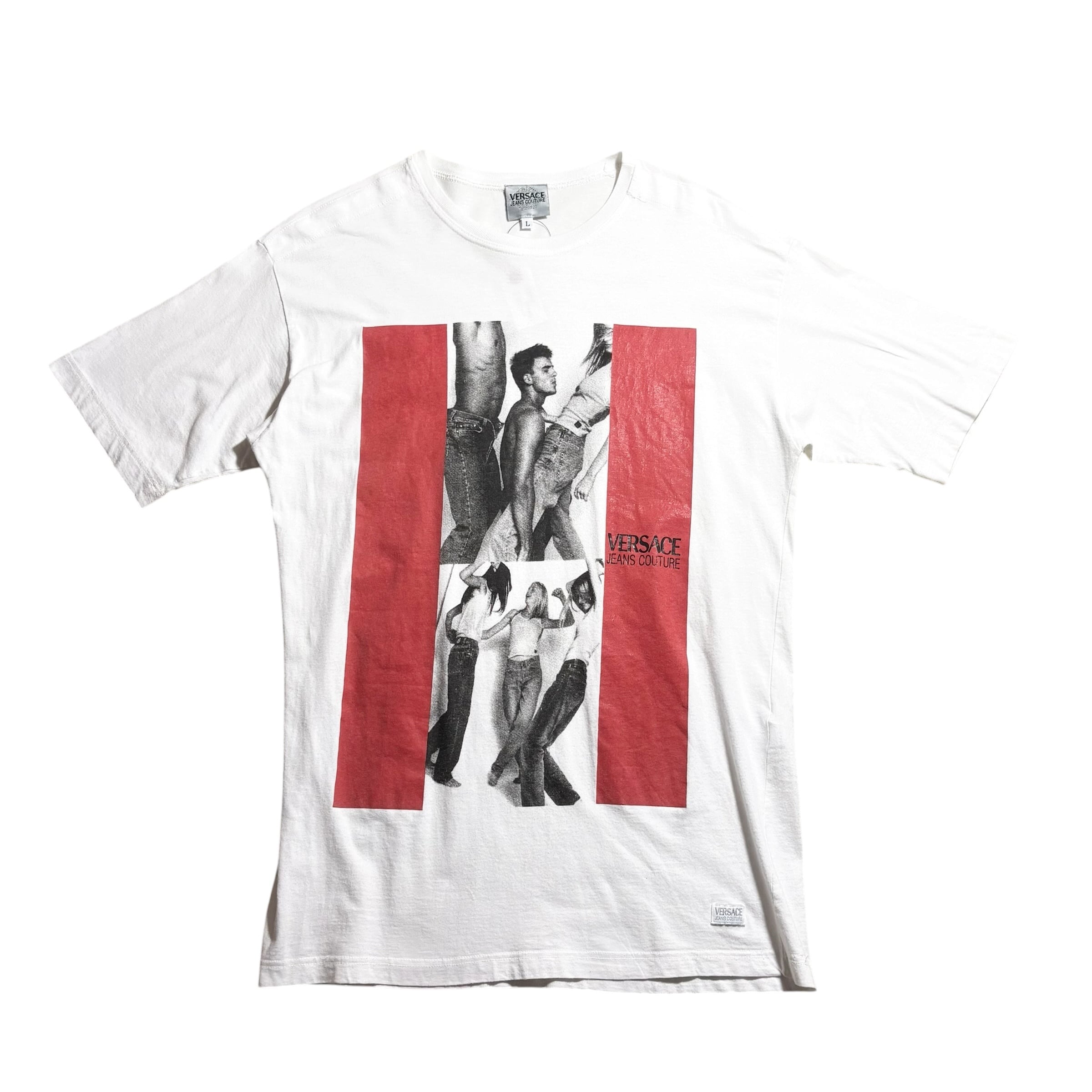 vintage 1990's HERB RITTS photo art tee “Fred with Tires” | NOIR