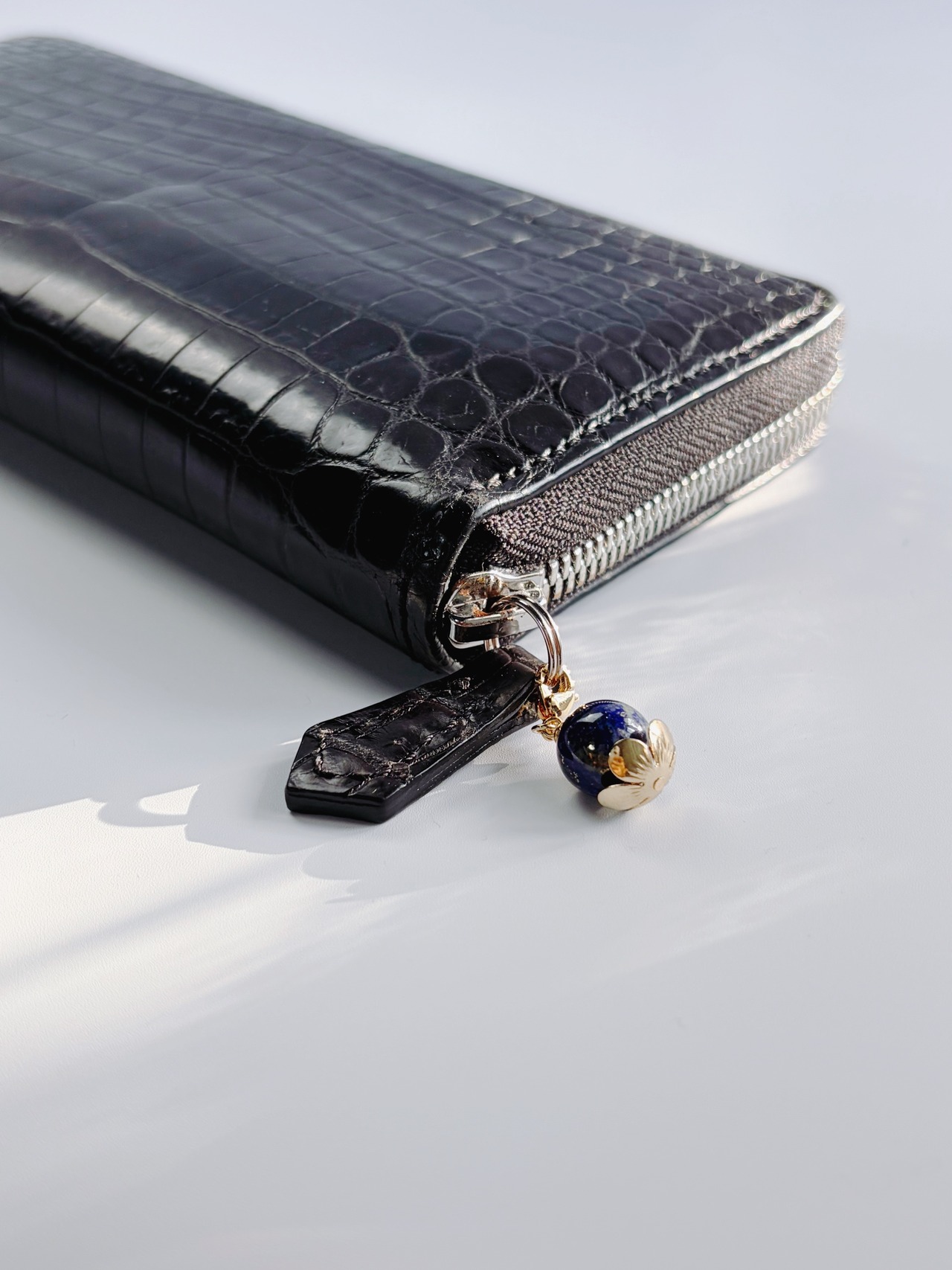 お財布アクセサリー　design.2　ラピスラズリ　ゴールド／シルバー