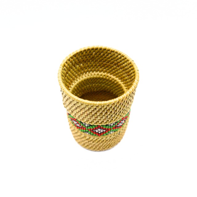 ビーズ織りのメガネ／文具スタンド