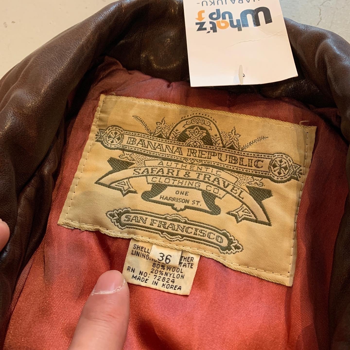 80s BANANA REPUBLIC G-1type leather jacket【高円寺店】 | What'z up
